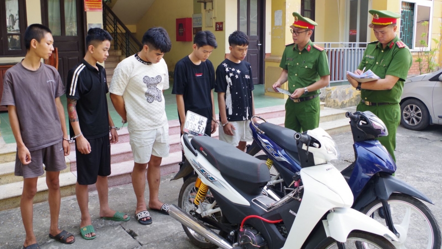Công an Ninh Bình bắt giữ 5 đối tượng trộm cắp xe máy tại khu ký túc xá